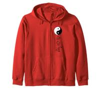 Arts Martiaux Aïkido Tao Yin Yang Symbole caractères Chinois Sweat à Capuche