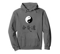 Arts Martiaux Aïkido Tao Yin Yang Symbole caractères Chinois Sweat à Capuche