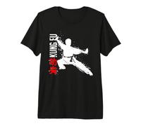 Arts Martiaux Chinois Kung Fu Wing Chun Combat T-Shirt Haut de Gamme