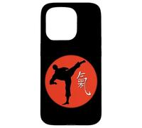 Arts Martiaux Fighter Kickboxer Taiji Qi Gong avec Signe chi Coque pour iPhone 15 Pro