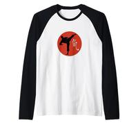 Arts Martiaux Fighter Kickboxer Taiji Qi Gong avec Signe chi Manche Raglan