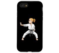 Arts Martiaux Karaté Fille Combattante Coque pour iPhone SE (2020) / 7/8