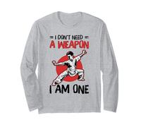 Arts Martiaux Kung Fu Fighter I Don't Need A Weapon Manche Longue