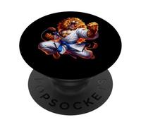 Arts Martiaux Lion Rugissant PopSockets PopGrip Adhésif