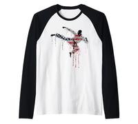 Arts Martiaux MMA Taekwondo Drapeau Américain USA Drip Graffiti Manche Raglan