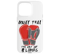 Arts Martiaux Muay Thai The Art of 8 Membs Citation Thai Boxing Coque pour iPhone 15 Pro Max