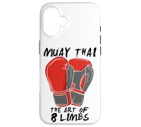 Arts Martiaux Muay Thai The Art of 8 Membs Citation Thai Boxing Coque pour iPhone 16