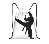 Arts Martiaux Taekwondo Sac De Rangement Drawstring Bags Adultes Réglable Sac De Sport pour Fête Camping Hommes 36X42Cm