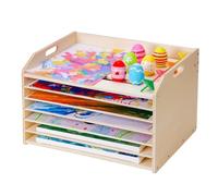 Arts Puzzle Holder Rack For Kids | Adjustable Display Shelf With Handle | P