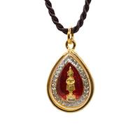 Artschatz Pendentif doré thaïlandais en forme de bouddha pour anniversaire, jour de la semaine, amulette, collier, breloque, dimanche, lundi, mardi, mercredi, jeudi, vendredi, samedi, Statuette en