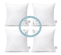 Artscope Lot de 4 Oreillers Imperméables 45x45cm Inserts d'oreiller Intérieurs Coussin Décoratif de Luxe Ensemble d'oreillers de Qualité Supérieure pour Chambre à Coucher Salon Lit Canapé Extérieur