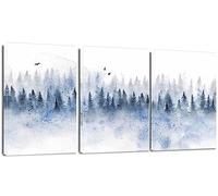 Artscope Lot of 3 Impression sur Toile - La Forêt Mur Art Toile Peinture Image Tableau Décoration Murale pour Chambre Peintures à l'huile pour Maison Bain Salon Chambre 30x40cm