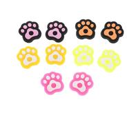 ARTSEWPLY 10 Pièces Amortisseurs Raquette Tennis Silicone Patte de Chat Cartoon Antivibration Absorbeur de Choc pour Vibrations et Protection Raquette