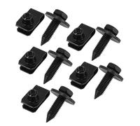 ARTSEWPLY 10 Pièces Bolts And U Nuts Clips Set For Automotive Body Fastening High Torque Resistant Steel Screws And Clips For Vehicle Door Dashboard Installation