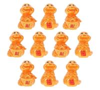 ARTSEWPLY 10 Pièces Breloques Serpent Résine Légères pour Création de Bijoux Décorations Saisonnières Du Nouvel An Chinois Pendentifs DIY Élégants pour Colliers et Accessoires
