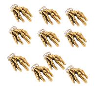 ARTSEWPLY 10 Pièces Décorations Ongles Main Squelette Accessoires Nail Art Diy Decals Manucure pour Création Personnalisée