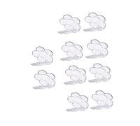 ARTSEWPLY 10 Pièces Lot de Boîtes de Rangement Maquillage Compartiments Forme Fleur Boîte Vide pour Fard à Paupières à et Correcteur Pratique pour Voyage