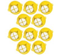 ARTSEWPLY 10 pièces Lot de Filtres Entonnoir Maille Métallique Jaune Crépines Peinture Robustes et Résistantes à Humidité Entonnoir Filtrant pour Huiles et Peintures Automobiles Meubles