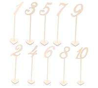 ARTSEWPLY 10 Pièces Porte Noms de Table Mariage avec Base Cœur Supports Numéros pour Décoration Cérémonie et Fête