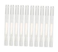 ARTSEWPLY 10 pièces Stylos Transparants Vides avec Pinceau Brosse pour Vernis à Ongles Huile Cuticule Gel Ongle Applicateur Cosmétique Portable Rechargeable