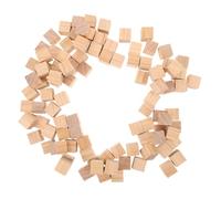 ARTSEWPLY 100 Pièces Blocs Carrés Naturels pour Diy Cubes Empilables pour Artisanat Jeux Éducatifs et Projets Créatifs