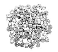 ARTSEWPLY 100 Pièces Perles Crâne Grand Alliage pour Fabrication Bijoux Spacers Durables pour Bracelets Colliers DIY Halloween Breloques Argentées pour Créations