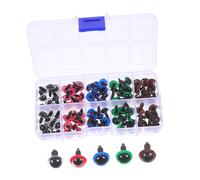 ARTSEWPLY 100 pièces Yeux de Sécurité Colorés Spirale Plastique pour Peluches DIY Crochet Accessoires Créatifs pour Fabrication Jouets