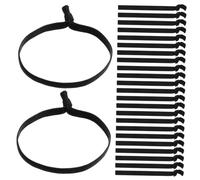 ARTSEWPLY 100pièces Lot De Élastiques à Cheveux Plats Antidérapants Sans Danger Pour Cheveux Épais Bouclés Et Hommes