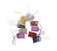 ARTSEWPLY 10pièces Ornement Omamori Pendentif Sachet Charme De Richesse Suspendue Traditionnelle De Bénédiction Pour Santé Pendentif Pour Succès
