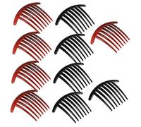 ARTSEWPLY 10pièces Peigne Clip Insert à Dents Plastique Lot De Accessoires Coiffure Élégants Forme Lune Pour Mèche Cheveux Clipsés Pour Femmes Et Occasions Spéciales