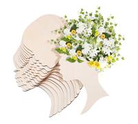 ARTSEWPLY 12 pièces Découpe Visages de Femmes Africaines à Peindre Décor DIY Créatif avec Design de Cils