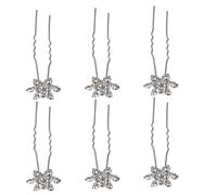 ARTSEWPLY 12 pièces Épingles à Cheveux Cristal Neige Accessoires Cheveux Élégants pour Mariée Femme Blanche 12 pcs