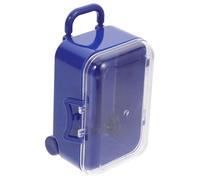ARTSEWPLY 12 Pièces Mini Valises Rigides Bleu Foncé Boîtes à Bonbons Compactes et Légères Coffrets Rangement Polyvalents pour Mariage Anniversaire et Fêtes