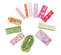ARTSEWPLY 12 Rouleaux Ruban Cadeau Tissé Ruban Satin Polyester pour DIY Décoration Fête et Cadeau Aux Plis Décoloration