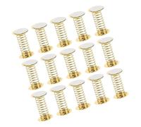 ARTSEWPLY 15 Pièces Metal Spring Bases for Wobbling Dolls Durable Self Adhesive Car Dashboard Toys DIY Craft Accessories