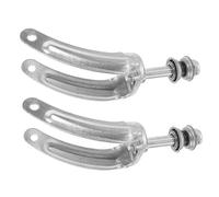 ARTSEWPLY 1paire Support De Roue Acier Pour Remplacement Compatible Avec Fauteuils Électriques Et Manuels Améliore Stabilité