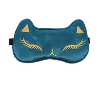 ARTSEWPLY 1pièce Masque De Sommeil Soie Artificielle à Motif De Chat Ajustable Et Confortable Pour Utilisation Maison Ou Voyage Masque Opaque Pour Sommeil Réparateur