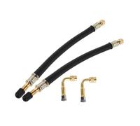 ARTSEWPLY 2 Ensembles Rallonge Valve Pneu Flexible Degrés pour Voitures et Camions Kit Tubes pour Gonflage Facile Pneus Suv