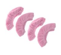 ARTSEWPLY 2 Paires Protège Lames Patins Glace Garçon Fille Élastiques avec Serviette Absorbante Doublure Peluche Protection Pratique pour Patins Hockey et Artistique Lot Rose