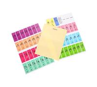 ARTSEWPLY 2 pièces Autocollants Clavier Piano pour Débutants Stickers Adhésifs Colorés Résistants à Lusure Accessoires Pratiques pour Apprentissage Rapide Du Piano Électrique