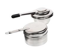 ARTSEWPLY 2 pièces Boîte de Brûleur à Portable Acier Inoxydable Chaleur pour Équipement de Camping Réchaud Compact pour Chauffe Plats et Fondue