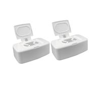ARTSEWPLY 2 pièces Boîte Distributrice Lingettes Humide sans Odeur Compacte et Légère pour Salon Chambre et Cuisine Lot de Boîtes Rangement Étanches