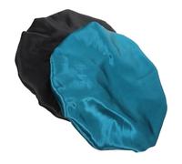 ARTSEWPLY 2 pièces Bonnet Satin Extra Large pour Cheveux Bouclés Élastique et Décoratif Bonnet de Sommeil Femme Confortable