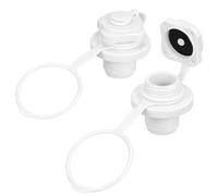 ARTSEWPLY 2 pièces Bouchons de Valve Air Bateau Gonflable Embouts de Gonflage Spirale Étanches pour Kayak et Barques Valve Vis avec Joint Hermétique Installation Facile pour Activités