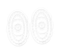 ARTSEWPLY 2 Pièces Brosse de Massage pour Transparente Brosse Lavante Douce et Exfoliante pour Cheveux Stimule la Circulation Sanguine et Favorise la des Cheveux Accessoire Relaxant pour