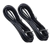 ARTSEWPLY 2 pièces Câble Audio Guitare avec Connecteur Coudé Noir Câble Instrument Audio Stéréo Professionnel Clavier Interférence et Mètres