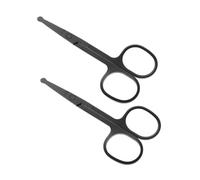 ARTSEWPLY 2 pièces Ciseaux de Toilettage pour Hommes Acier Inoxydable Ciseaux Précision pour Poils Nez avec Bouts Ronds Sécurité et Portabilité pour Coupe Poils Nez et Oreilles Lot