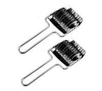 ARTSEWPLY 2 pièces Couteau à Nouilles Manuel Acier Inoxydable Coupe-échalotes et Cutter pour Ciboule Ustensile Cuisine Pratique et Robuste pour Découpe Facile