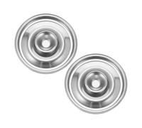 ARTSEWPLY 2 pièces Couvercles Acier Inoxydable pour Bols et Casseroles Lot de Couvercles Hermétiques pour Pots à Assaisonnements Conservation Fraîcheur et Rangement Organisé Cuisine