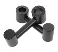 ARTSEWPLY 2 pièces Crochet de Siège Auto Aluminium Support Solide pour Porte-Objets Installation Facile sur Appuie-tête Compatible avec Divers Modèles Design Élégant Noir